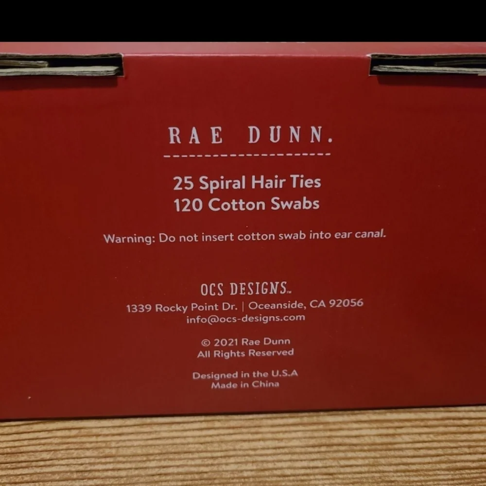 Rae Dunn NAUGHTY NICE Hair Tie QTip jars - Picture 3 of 3